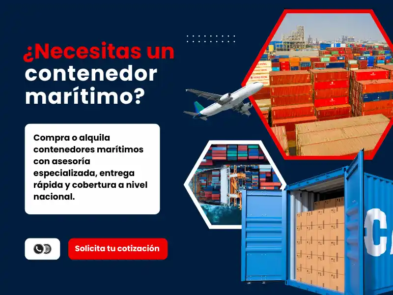 Banner de contenedores maritimos
