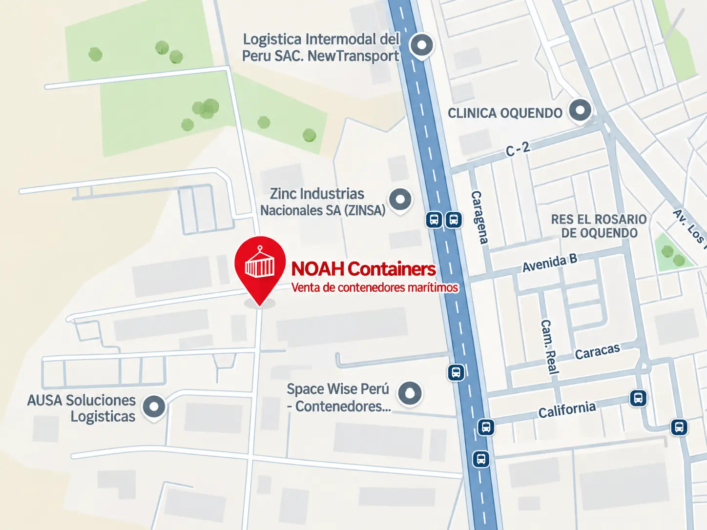 locacion de noah containers